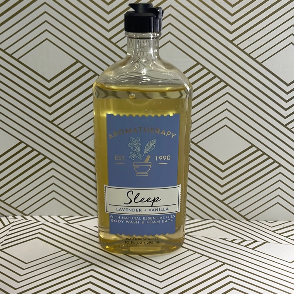 Bath & Body Works Aromatherapy Sleep Lavender Vanilla Body Wash and Foam Bath